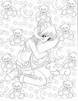 Coloring Cute Japanese Manga Pages Getcolorings sketch template