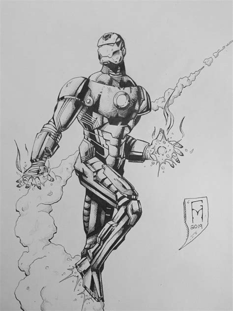 time drawing iron man gonna give    lucky kid