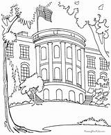 House Coloring Pages Houses Kids Obama Printable Colouring Facts Color Barack Washington Dc Patriotic American Flag Print Adults President History sketch template