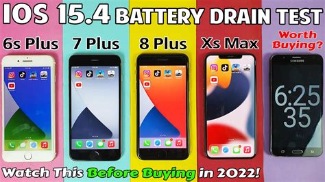 Iphone 6s Plus Vs 7 Plus Vs 8 Plus Vs Xs Max Battery Life Drain Test