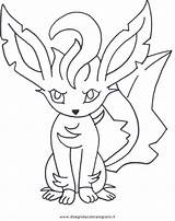 Coloring Pokemon Pages Leafeon Getdrawings Getcolorings Printable Color Template sketch template