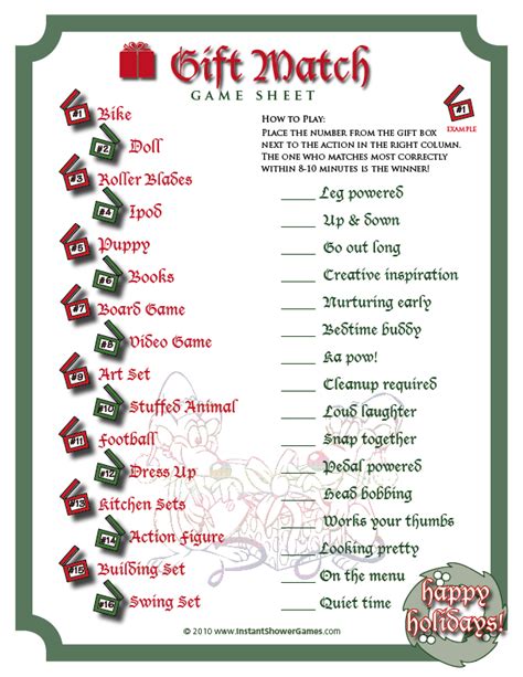 christmas printable game