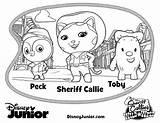 Sheriff Coloring Pages Callie Wild West Disney Howdy Partner Kids Toby Jr Junior Color Peck Mcstuffins Doc Dvd Printable Printables sketch template
