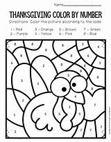 Thanksgiving Color Worksheets Turkey Sight Kindergarten Number Preschool Word November Words Comment Leave sketch template