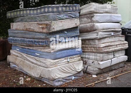 dirty  mattress left   street  london stock photo  alamy