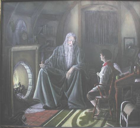 gandalf and frodo by scott peery tolkien lord of the