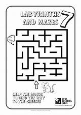 Coloring Labyrinth Pages Cool Labyrinths Mazes Maze Kids Activities sketch template