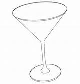 Cocktails Cocktail Martini Martinis Parties Glass Coloring Pages Food sketch template
