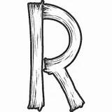 Brush Strokes Letter Alphabets sketch template