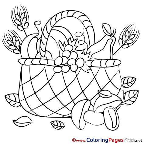 basket coloring pages