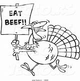 Turkey Coloring Cartoon Pages Funny Outline Drawing Hunting Color Thanksgiving Eat Clip Bird Vector Beef Sign Printable Getdrawings Print Draw sketch template