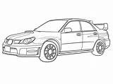 Subaru Impreza Sti Wrx Coloring Pages Deviantart sketch template