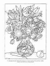 Dover Coloring Pages Flower Flowers Color Vase Publications Paintings Own Great Books Colouring Choose Board Printable sketch template