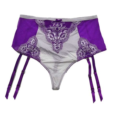 victoria s secret very sexy high waist thong panty with garters