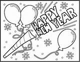 Year Coloring Pages Print Happy Printable Preschool Craft Sheets Colouring sketch template