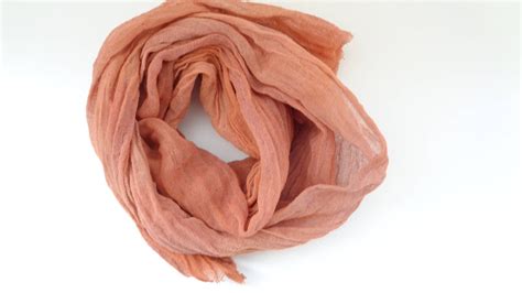 brown scarf brown cotton scarf brown infinity scarf long
