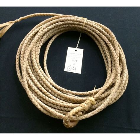 vintage handmade rawhide riata