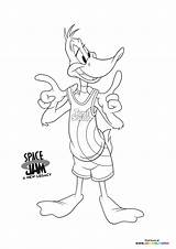 Daffy Squad Tune Tunes Looney Lebron Gonzales Speedy Duck1 sketch template