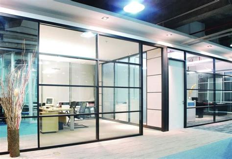 straight shape sliding glass partition walls for office conference room