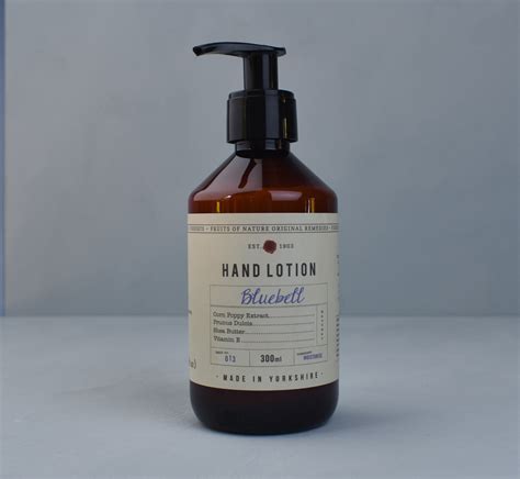 fikkerts bluebell hand lotion ml  bottle kiln