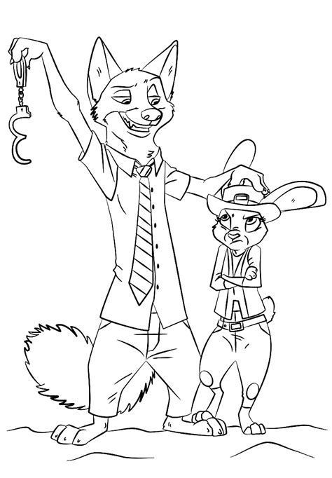 judy hopps coloring pages    print