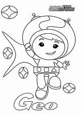 Coloring Umizoomi Team Pages Geo sketch template