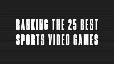 25 Best Sports Video Games Ever Made For Ps4 Xbox And More Complex