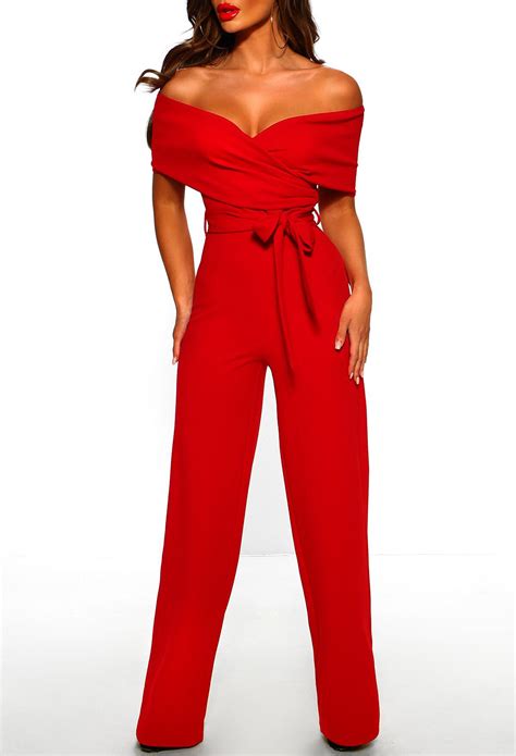 pin by louise shaw on jumpsuits and playsuits red jumpsuits outfit
