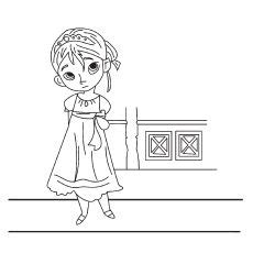 momjunction frozen coloring page