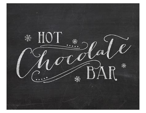 hot cocoa bar printables