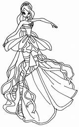 Winx Coloring Pages Harmonix Bloom sketch template