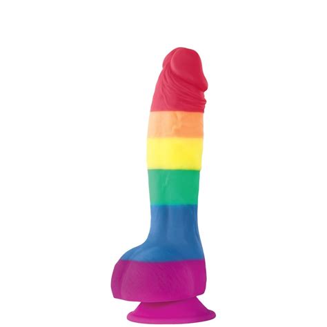colours pride edition 8 dong with suction cup sex toys and adult