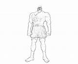 Sagat Fighter Street Characters sketch template