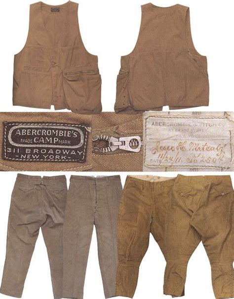 mens collections abercrombie and fitch 1900 1911 antique hunting clothing 1900 pinterest