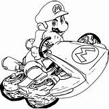 Coloring Mario Kart Wecoloringpage sketch template