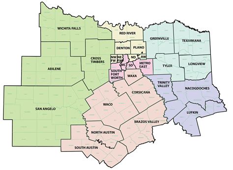 district map north texas assemblies  god
