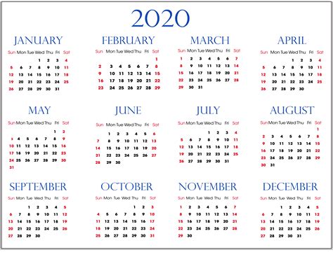 cute yearly  calendar printable  printable calendar