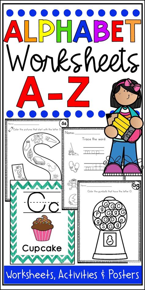 alphabet worksheets   letter   week   full bundle alphabet