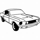 Mustang 1968 Ford Coloring Pages Fastback Gt Drawing Car Sketch Color Shelby Tocolor Template Choose Board Fox Body sketch template