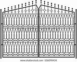 Wrought Railing Window sketch template