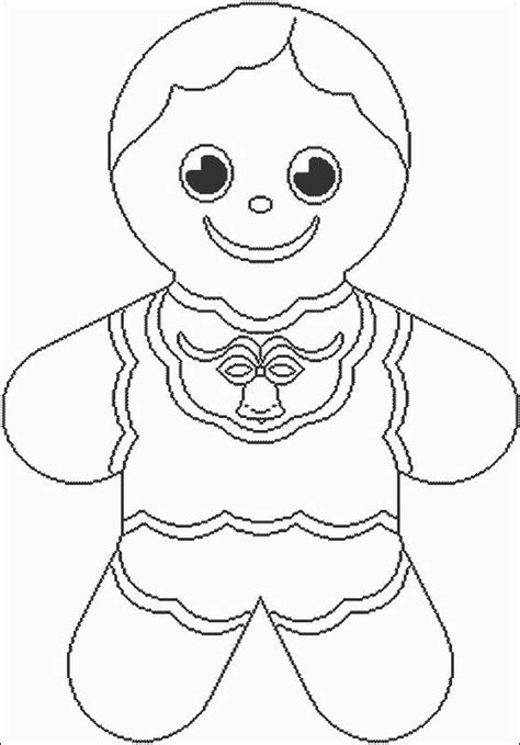 large gingerbread boy coloring page coloring pages  girls