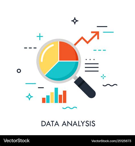 data analysis concept royalty  vector image