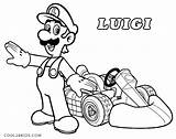 Coloring Kart Mario Pages Wii Getdrawings sketch template