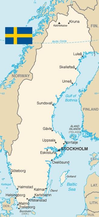 schweden karte