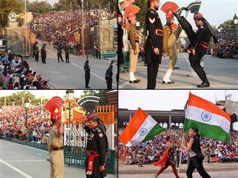 wagah border ceremony  competition  nationalism