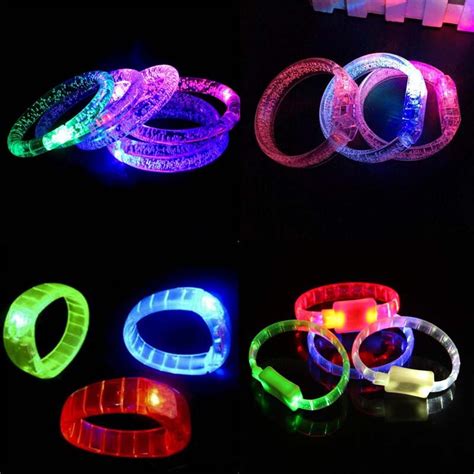 pcs led light  wristband flashing bracelet bangle cheer props lighted toys rave glow cartoon