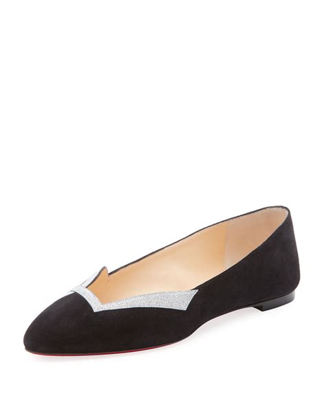 Christian Louboutin Love Red Sole Ballet Flats Neiman Marcus