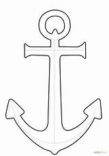 Anchor Drawing Drawings Outline Draw Coloring Sketch Anchors Pages Simple Stencil Ship Google Crafts String Pattern Navy Sailor Anker Nautical sketch template