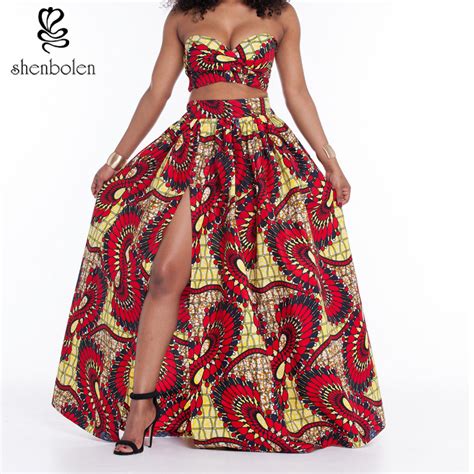 buy african traditional clothing set women tube top