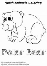 Animals Arctic Coloring Pages Polar Bear Animal Worksheets Bears Color Kids Worksheet Preschool Step Sheets Winter Activities English Worksheeto Song sketch template